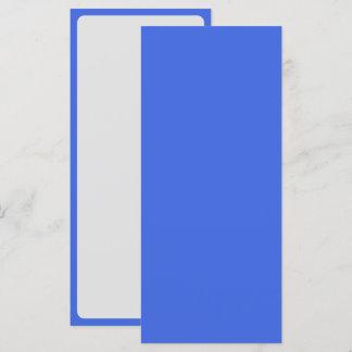 Menu Bleu Royal & Blanc avec Bordure – Personnalis
