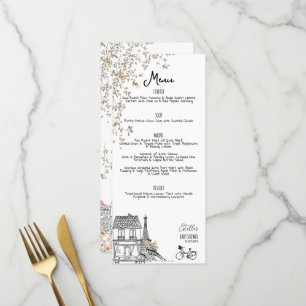 Menu Bonjour Bebe Baby shower neutre du genre