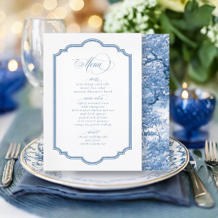 Menu Bordure décorative Chinoiserie Motif Rev ID1094