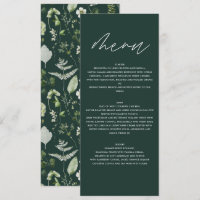 Botanique Personnalisée pour Mariage Élégante Verd