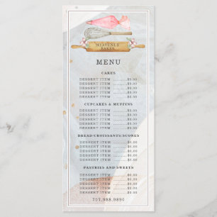 Menu Boulangerie boulangerie Boulangerie Aquarelle Outi