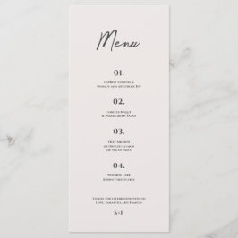 Menu Bradford Mariage moderne