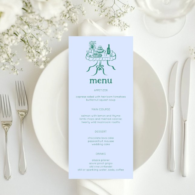 Menu Buffet Whimsical Table Doodle Croquis Moderne PERS (Whimsical Buffet Table Doodle Sketch Modern CUSTOM Menu
)