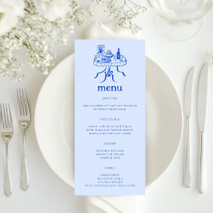 Menu Buffet Whimsical Table Doodle Croquis Moderne PERS