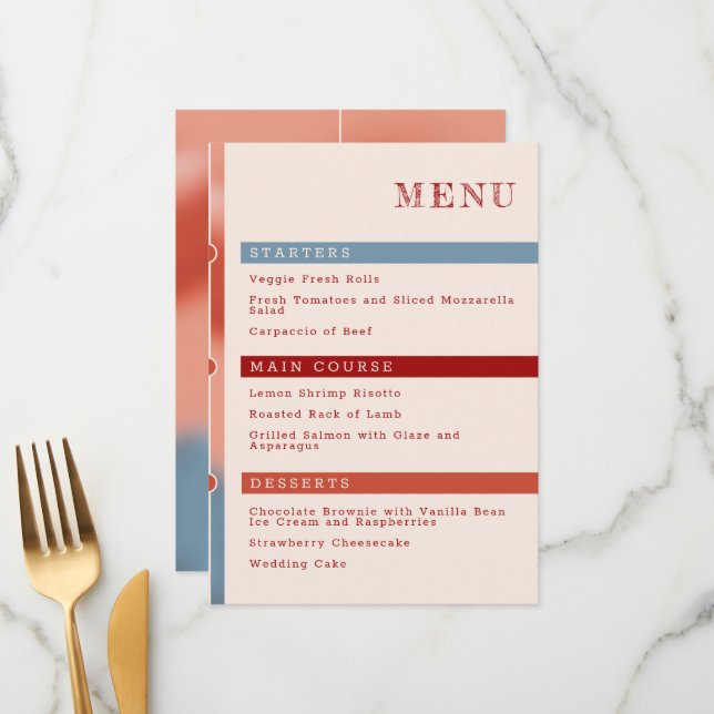 Menu Bulles de l'amour : Mariage de conte fée simple (Devant/Arrière en situation)
