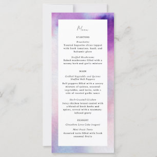 Menu Cadre Aquarellé