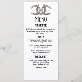 Menu Campagne Boots Casquette Barnwood Horseshoe Mariag