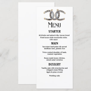 Menu Campagne Boots Casquette Barnwood Horseshoe Mariag