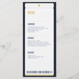 Menü Card Travel Theme Menükarte