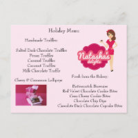 Menu Carte postale