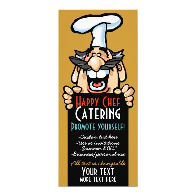 Menü Catering Business Werbeaktion.Koch.Anpassbar (Vorne)