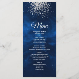 Menu Celestial Romantique Blue Universe Silv Parties sc