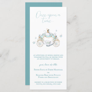 Menu Cendrillon Fairytale Carriage