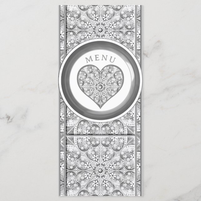 Menu Céramique gris dentelle (Dos)