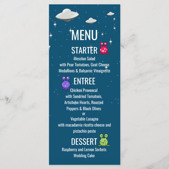 Menu Cercle Volant de la SF (Devant)