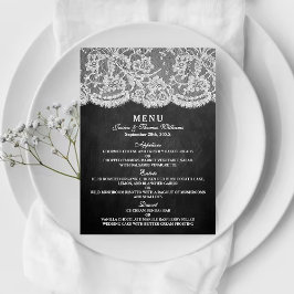 Menu Chalkboard & Lace Collection Modèles