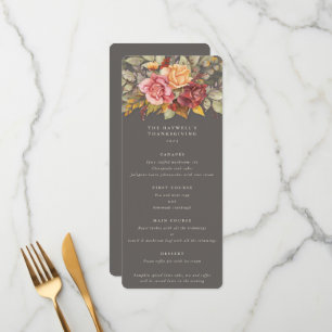 Menu Chute Florale Thanksgiving Appartement 4 Parcours
