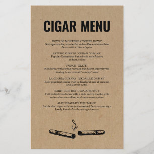 Menu Cigar