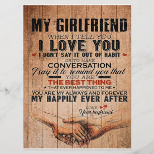 Menu Citation d'amour pour petite amie, Cadeau d'annive