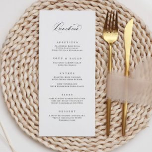 Menu Classique Déjeuner Menu Mariage Réception Car