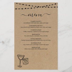 Menu Cocktail