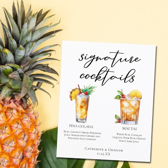 Menü "Cocktails" für Hochzeiten (Von Creator hochgeladen)