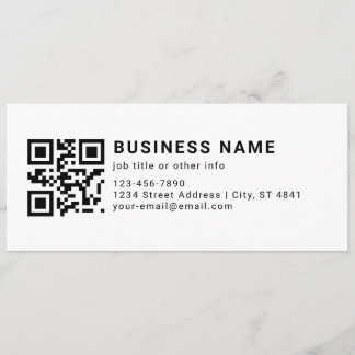 Menu Code QR promotionnel d'entreprise