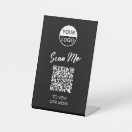 Menu Code QR | Signe Pedestal sans contact classiq