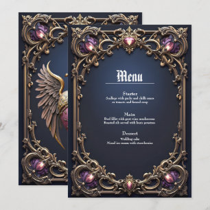 Menu Collection de mariage gothique victorien