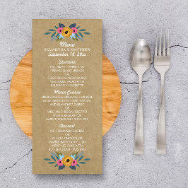 Menu Collection de Mariages de couronnes florales Kraft