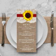 Collection de Mariages de tournesol rustique - Rou