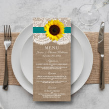 Collection de Mariages de tournesol rustique - Tur