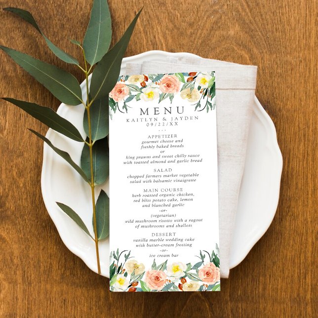 Menu Collection de Mariages Spring Blossoms (Créateur téléchargé)