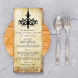 Menu Collection Mariage de lustres Vintages
