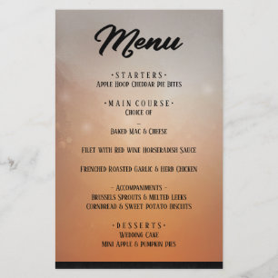 Menu Correspondances des aventures d'Halloween