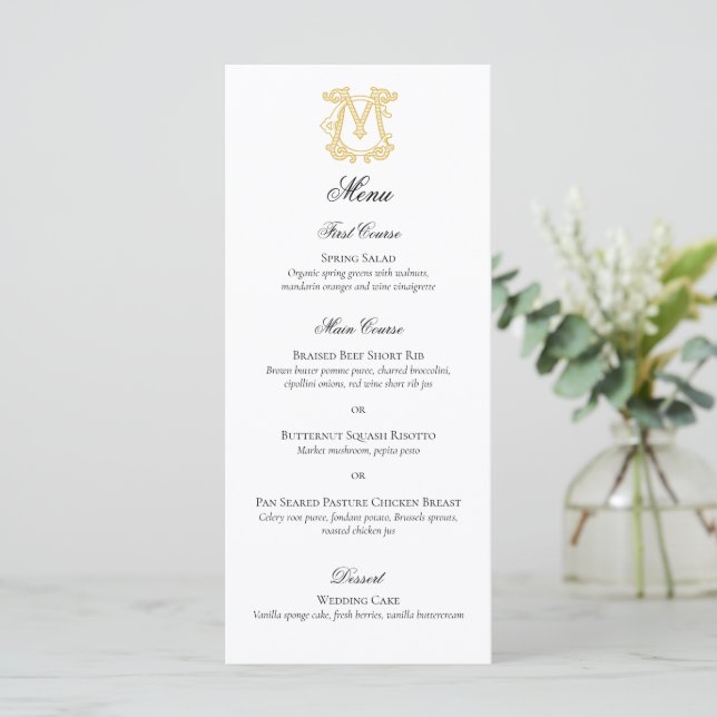 Menu COULEURS MODIFIABLES MC Monogramme CM Monogramme M (Debout devant)