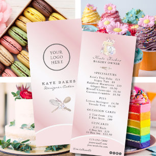 Menu Cuisine boulangerie Chef Blush Pink Café Tarifs