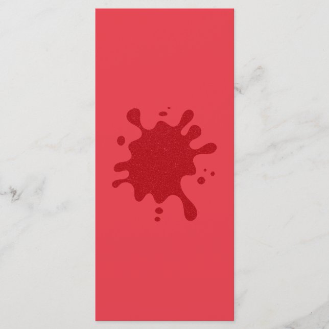 Menü "Custom Tomato Red Splash Flat" Menükarte (Vorderseite)