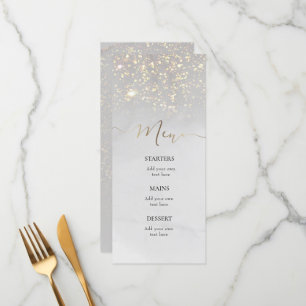 menu d'aquarelle gris