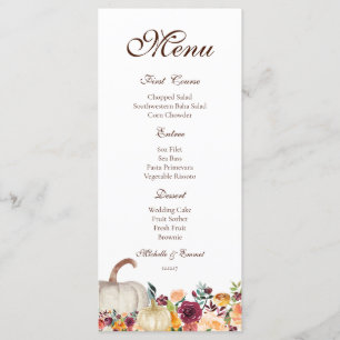 Menu d'automne, Menu de Thanksgiving, Menu Friends