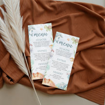 Menu de Baby Shower Sea You Soon