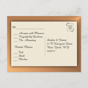 Menu de brillance en cuivre RSVP