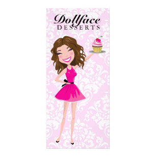 Menu de damassé de rose de "brownie" de 311