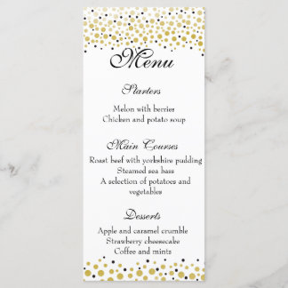 Menu de fête de mariage