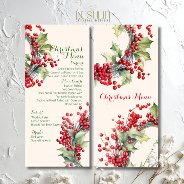 Menu de fête de Noël  (Créateur téléchargé)