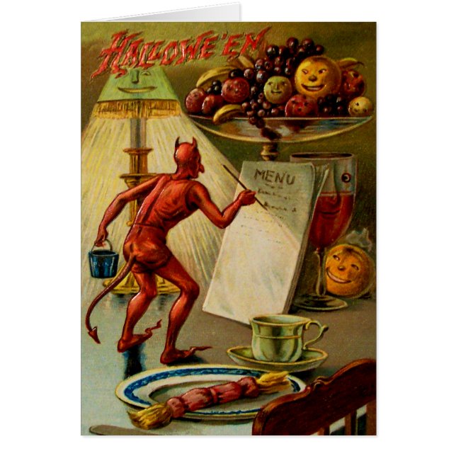 Menu de Halloween (Devant)