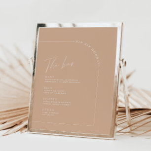 Menu de la barre de Mariage de calligraphie minima