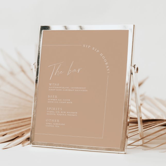 Menu de la barre de Mariage de calligraphie minima (Créateur téléchargé)