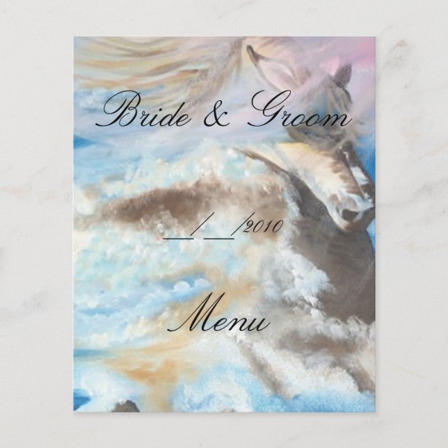 Menu de mariage (Devant)