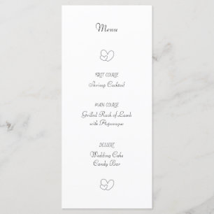 Menu de mariage